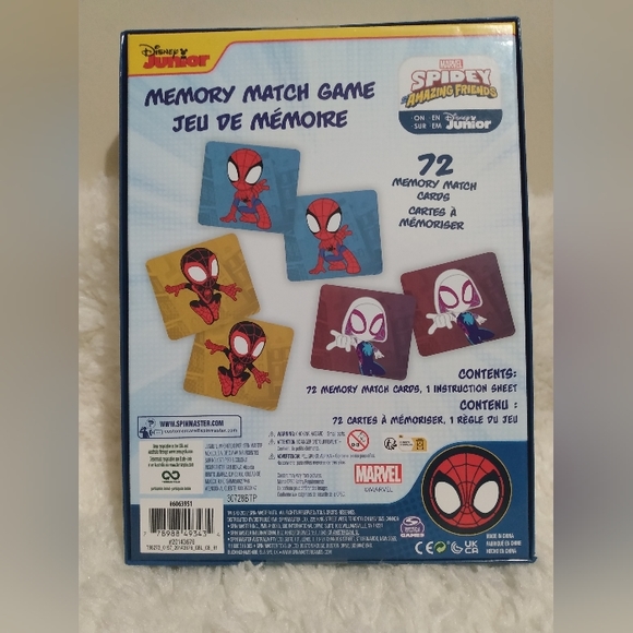 NWT Disney Junior spider man and friends matching card game - Picture 2 of 2